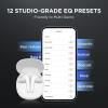 image1MORE Aero Wireless Earbuds with Spatial Audio on Any Device 42dB Adaptive Active Noise Cancellation 10mm Driver Customizable EQs 6 Mics for Clear Calls 28h Battery Wireless Charging WhiteWhite