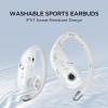 image1MORE Fit Open Earbuds S50 Open Ear Wireless Headphones Bluetooth 53 with 4 Microphone Earbuds with Earhooks for Sports Running IPX7 Fast Charging 38HPlaytime Preset EQ Via App SilverWhite
