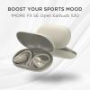 image1MORE Fit SE S30 Open Ear Headphones Wireless Bluetooth Headphones with 4 Microphones for Clear Calls Sports Earbuds Split Design with Earhooks IPX5 30Hour Playtime Bluetooth 53 White EF606White