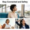 image1MORE Fit SE S30 Open Ear Headphones Wireless Bluetooth Headphones with 4 Microphones for Clear Calls Sports Earbuds Split Design with Earhooks IPX5 30Hour Playtime Bluetooth 53 White EF606Black