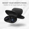 image1MORE Fit SE S30 Open Ear Headphones Wireless Bluetooth Headphones with 4 Microphones for Clear Calls Sports Earbuds Split Design with Earhooks IPX5 30Hour Playtime 53 Black EF606