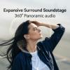 image1MORE Fit SE S30 Open Ear Headphones Wireless Bluetooth Headphones with 4 Microphones for Clear Calls Sports Earbuds Split Design with Earhooks IPX5 30Hour Playtime Bluetooth 53 White EF606Blue