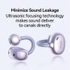 image1MORE Fit SE S30 Open Ear Headphones Wireless Bluetooth Headphones with 4 Microphones for Clear Calls Sports Earbuds Split Design with Earhooks IPX5 30Hour Playtime Bluetooth 53 White EF606Purple