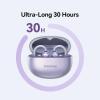 image1MORE Fit SE S30 Open Ear Headphones Wireless Bluetooth Headphones with 4 Microphones for Clear Calls Sports Earbuds Split Design with Earhooks IPX5 30Hour Playtime Bluetooth 53 White EF606Purple