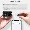 image1MORE PistonBuds Bluetooth Headphone 50 with 4 Builtin Mics ENC for Clear Call True Wireless EarbudsIPX4 20H Playtime HiFi Stereo inEar Deep Bass Headset Black