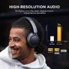 image1MORE SonoFlow Active Noise Cancelling Headphones Bluetooth Headphones with LDAC for HiRes Wireless Audio 70H Playtime Clear Calls Preset EQ Via App BlueBlack