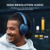image1MORE SonoFlow Active Noise Cancelling Headphones Bluetooth Headphones with LDAC for HiRes Wireless Audio 70H Playtime Clear Calls Preset EQ Via App SilverBlue