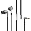 image1MORE Triple Driver InEar Earphones HiRes Headphones with High Resolution Bass Driven Sound MEMS Mic InLine Remote High Fidelity for SmartphonesPCTablet  SilverSilver