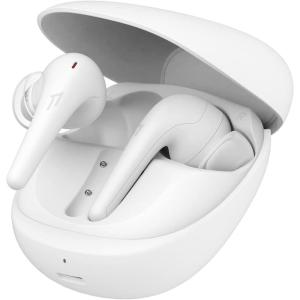 image1MORE Aero Wireless Earbuds with Spatial Audio on Any Device 42dB Adaptive Active Noise Cancellation 10mm Driver Customizable EQs 6 Mics for Clear Calls 28h Battery Wireless Charging WhiteWhite