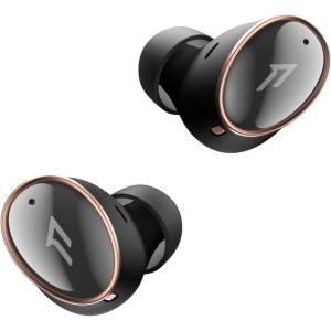 image1MORE EVO Noise Cancelling Earbuds Headphones with Dual Drivers Adaptive ANC Bluetooth Headphones HiFi Sound LDAC HiRes Audio 6 Mics 28H Playtime Wireless Charging BlackBlack