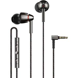 image1MORE Quad Driver inEar Earphones HiRes High Fidelity Headphones Warm Bass Spacious Reproduction High Resolution Mic inLine Remote SmartphonesPCTablet  SilverGray