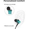 image1MORE 2Pack PistonFit Headphones USBC in Ear Ear Buds with Mic Wired Earbuds Noise Isolation Control Button Comfortable Earphones for iPhone 171615SamsungTablet SilverBlue