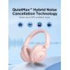 image1MORE Wireless Bluetooth Noisecanceling Headphones  HQ31 SonoFlow SE OverEar Headphones with HiRes Audio 90H Playtime Clear Calls Preset EQ Via App Comfort for Home Office TravelPinkPink
