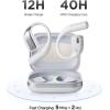 image1MORE S70 Open Ear Headphones  True Wireless Bluetooth Open Earbuds Comfortable Out of Ear Earbuds Balance AIR IPX5 Waterproof 40H Playtime App Control Clear Calls BlackWhite