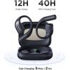 image1MORE S70 Open Ear Headphones  True Wireless Bluetooth Open Earbuds Comfortable Out of Ear Earbuds Balance AIR IPX5 Waterproof 40H Playtime App Control Clear Calls BlackBlack