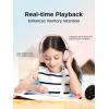 image1MORE HQ20 Kids Headphones Noise Cancelling Headphones for Kids Smart Hearing Protection 758595dB Safe Volume Limit Microphone 65H PlaytimeFoldable Headphone for StudyTabletiPad WhitePink