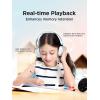 image1MORE HQ20 Kids Headphones Noise Cancelling Headphones for Kids Smart Hearing Protection 758595dB Safe Volume Limit Microphone 65H PlaytimeFoldable Headphone for StudyTabletiPad WhiteBlue