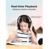 image1MORE HQ20 Kids Headphones Noise Cancelling Headphones for Kids Smart Hearing Protection 758595dB Safe Volume Limit Microphone 65H PlaytimeFoldable Headphone for StudyTabletiPad WhiteBlack