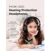 image1MORE HQ20 Kids Headphones Noise Cancelling Headphones for Kids Smart Hearing Protection 758595dB Safe Volume Limit Microphone 65H PlaytimeFoldable Headphone for StudyTabletiPad WhiteBlack