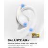 image1MORE S51 Open Ear Headphones  Lightweight Secure Fit Open Ear Earbuds Wireless Bluetooth 40H Playtime Bass More IPX5 Waterproof Clear Calls Game ModeWhite