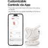 image1MORE S51 Open Ear Headphones  Lightweight Secure Fit Open Ear Earbuds Wireless Bluetooth 40H Playtime Bass More IPX5 Waterproof Clear Calls Game ModeWhite