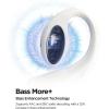 image1MORE S51 Open Ear Headphones  Lightweight Secure Fit Open Ear Earbuds Wireless Bluetooth 40H Playtime Bass More IPX5 Waterproof Clear Calls Game ModeWhite