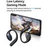 image1MORE S51 Open Ear Headphones  Lightweight Secure Fit Open Ear Earbuds Wireless Bluetooth 40H Playtime Bass More IPX5 Waterproof Clear Calls Game ModeBlack