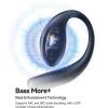 image1MORE S51 Open Ear Headphones  Lightweight Secure Fit Open Ear Earbuds Wireless Bluetooth 40H Playtime Bass More IPX5 Waterproof Clear Calls Game ModeBlack