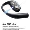 image1MORE S51 Open Ear Headphones  Lightweight Secure Fit Open Ear Earbuds Wireless Bluetooth 40H Playtime Bass More IPX5 Waterproof Clear Calls Game ModeBlack