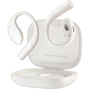 image1MORE S51 Open Ear Headphones  Lightweight Secure Fit Open Ear Earbuds Wireless Bluetooth 40H Playtime Bass More IPX5 Waterproof Clear Calls Game ModeWhite